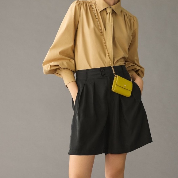 Anthropologie Pants - Anthropologie Pleated Long Shorts NWT SZ 6